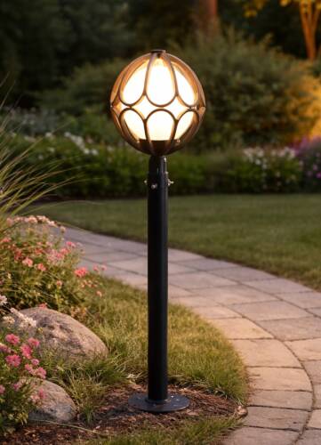 Papatya Direkli Bahçe Armatürü - Bahçe Lambası - 1