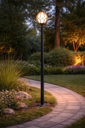 Papatya Direkli Bahçe Armatürü - Bahçe Lambası - 3