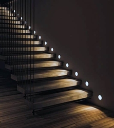 Sensörlü Yuvarlak Merdiven Spot Koridor Aydınlatma - Thumbnail