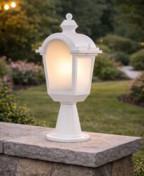Set Üstü Fayton Fener Bahçe Aydınlatma Armatürü Beyaz