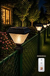 SOLAR Panel Çim Çitler için Kare Tabanlı 30 Watt Güneş Enerjili Bahçe Aydınlatma GÜNIŞIĞI (KUMANDALI)