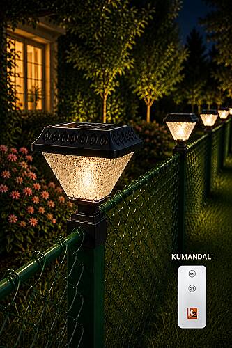SOLAR Panel Çim Çitler için Kare Tabanlı 30 Watt Güneş Enerjili Bahçe Aydınlatma GÜNIŞIĞI (KUMANDALI) - 1