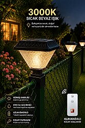 SOLAR Panel Çim Çitler için Kare Tabanlı 30 Watt Güneş Enerjili Bahçe Aydınlatma GÜNIŞIĞI (KUMANDALI) - 2