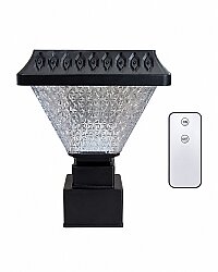 Solar PANJUR Çitler için Kare Tabanlı 30 Watt Güneş Enerjili Bahçe Aydınlatma GÜNIŞIĞI 6X6CM (KUMANDALI) - 2