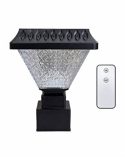 Solar PANJUR Çitler için Kare Tabanlı 30 Watt Güneş Enerjili Bahçe Aydınlatma GÜNIŞIĞI 6X6CM (KUMANDALI) - 2