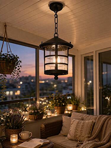 Zincirli Perge Fener Bahçe Aydınlatma Armatürü - 1